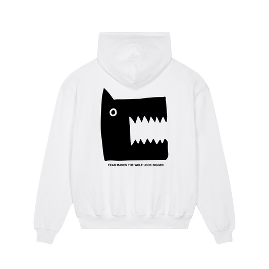 WOLF HOOD WHITE
