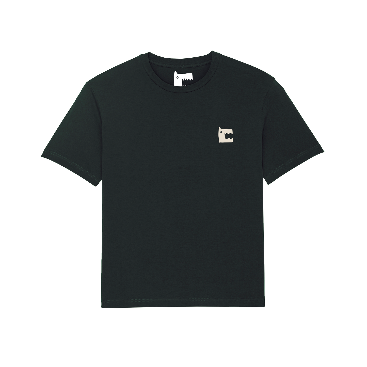 WOLF CHEST LOGO TEE BLACK
